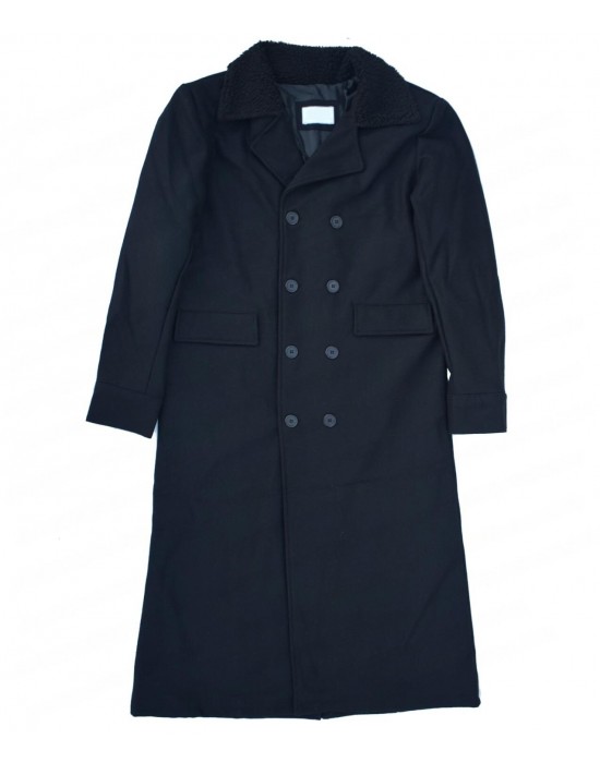 James Keziah Delaney | Taboo Tom Hardy Black Wool Long Coat